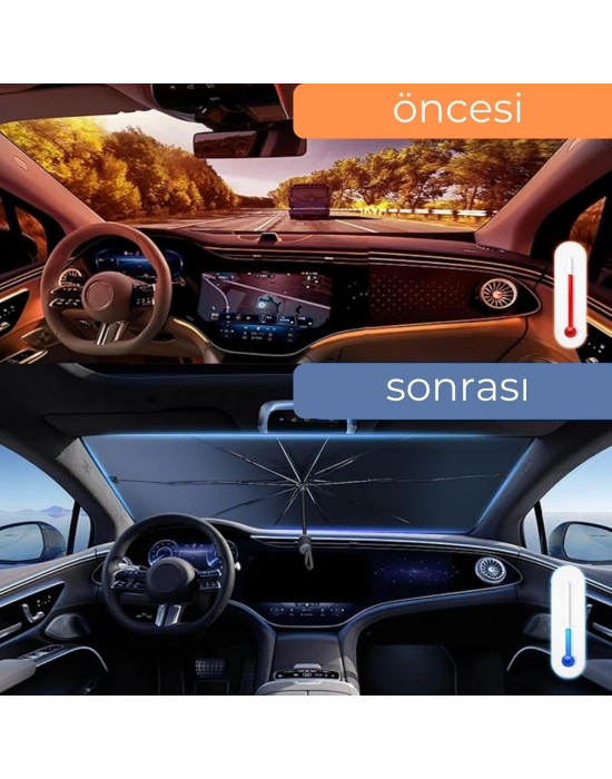 ® Honda City, Opel Astra, Peugeot 308, Citroen C4, Fiat Linea Uyumlu Oto Şemsiye