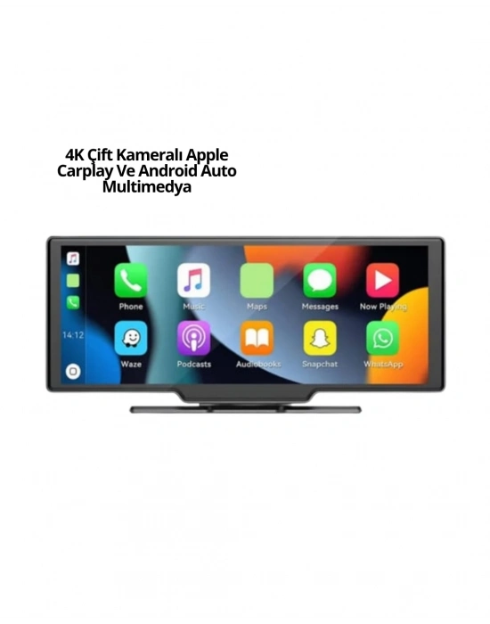 ® Honda Civic, Jazz, HR-V, CR-V, Nissan Qashqai, Micra, Juke,Uyumlu Kablosuz CarPlay & Android Auto Multimedya – Geri Görüş Kameralı