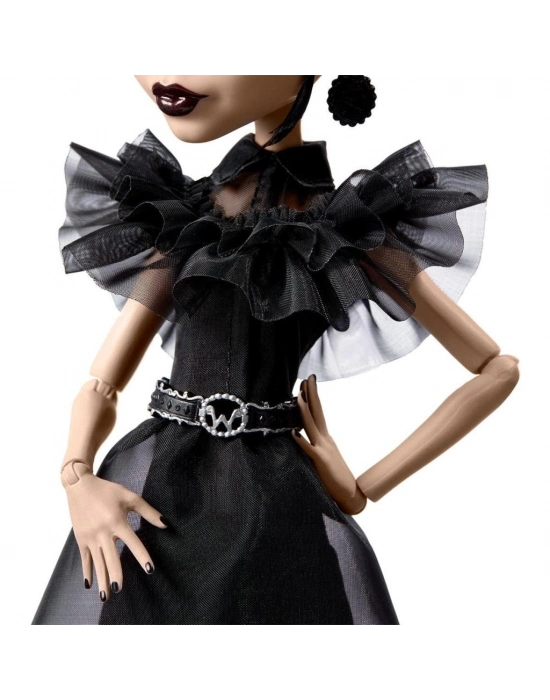 ®  HXJ03 Monster High Wednesday Balo Elbiseli Bebek