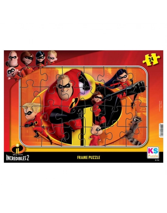 ® INC 704 Incredibles 2 Frame Puzzle 24 Parça