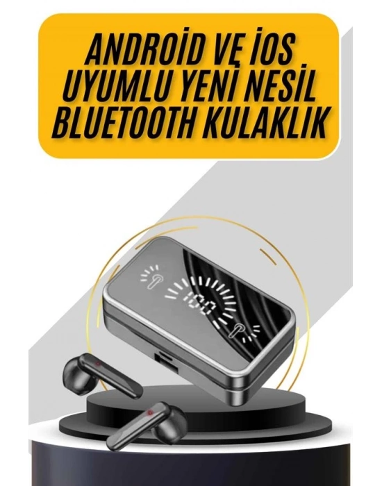 ® İos Android Uyumlu Bluetooth Kulaklık Kablosuz Kulaklık Yüksek Basslı