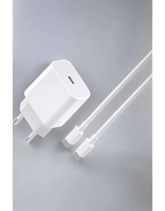 ® İOS Uyumlu Type-C Girişli Hızlı Şarj 15/15 Pro Max Adaptör ve Kablosu