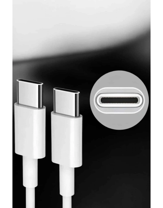 İOS Uyumlu Type-C Girişli Hızlı Şarj 15/15 Pro Max Adaptör ve Kablosu