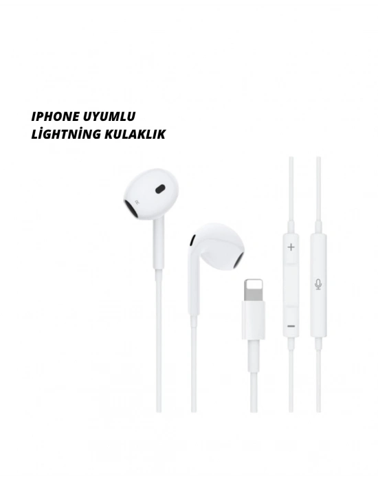 ® iPhone 14 ve altındaki modellerle uyumlu Kablolu kulaklık
