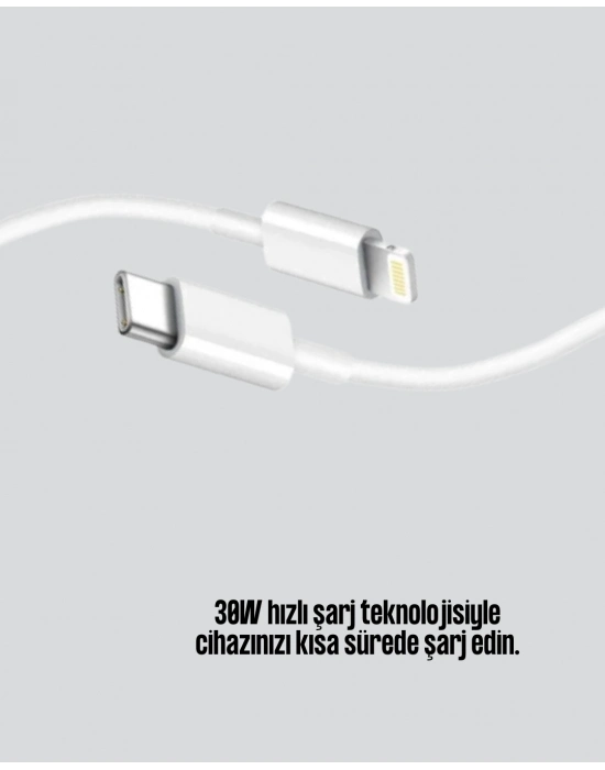 ® iPhone iPad Airpods Uyumlu 30W Type-C to Lightning Kablo