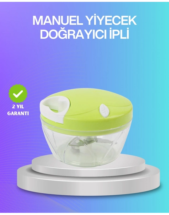 ® İpli Manuel Doğrayıcı Paslanmaz Çelik Bıçaklı