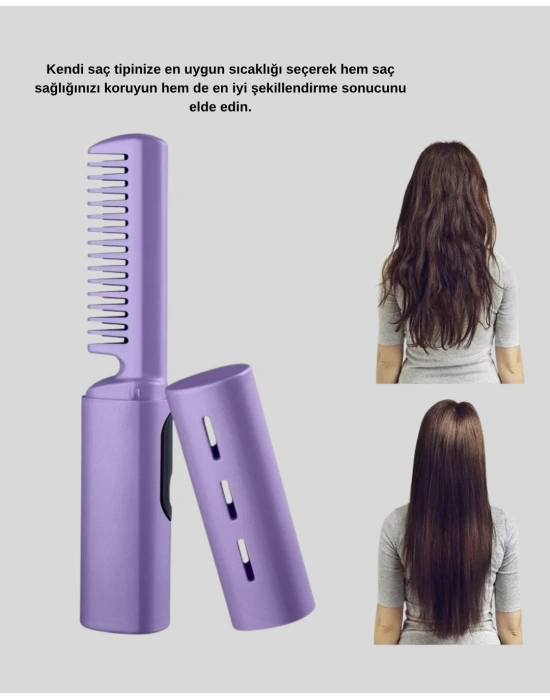 ® Isı Ayarlı Saç Düzleştirici – Her Saç Tipine Uygun Hassas Sıcaklık Kontrolü