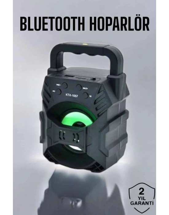 ® Işıklı Bluetooth Hoparlör Müzik ve Renkli Işık Taşınabiilir