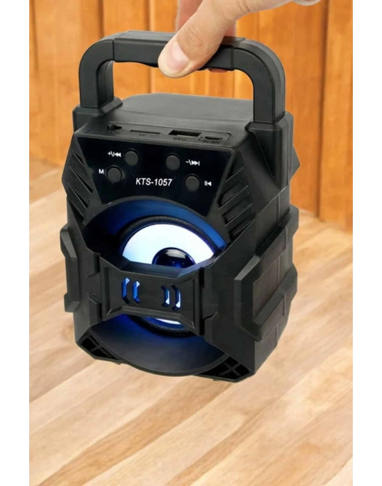 ® Işıklı Bluetooth Hoparlör Müzik ve Renkli Işık Taşınabiilir