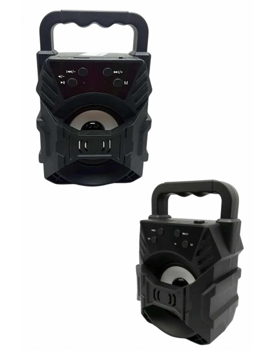 ® Işıklı Bluetooth Hoparlör Ses Bombası Taşınabilir Yüksek Ses Kaliteli Radyo Özelliği