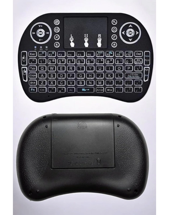 ® Işıklı Kablosuz Mini Q Klavye Tüm Cihazlara Uyumlu