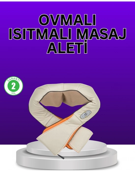 ® Isıtma Fonksiyonlu Ovmalı Boyun Omuz ve Vücut Masaj Cihazı Rahatlatıcı