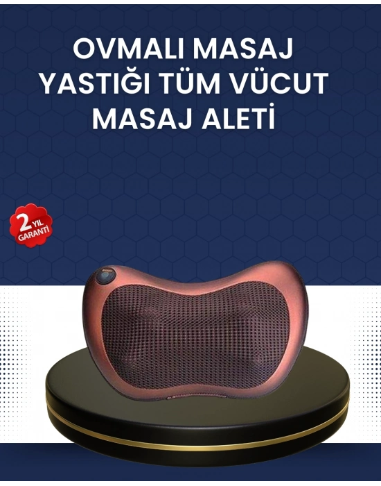 ® Isıtma Özellikli Derin Yoğurma Masaj Yastığı Priz & Çakmak Girişli