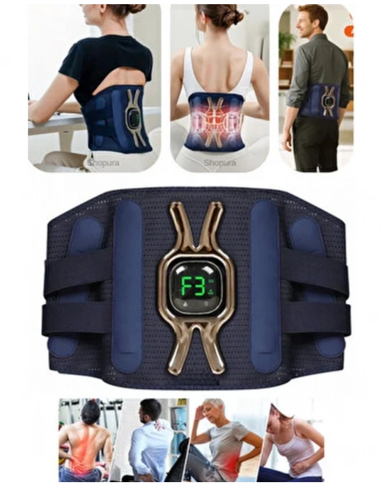 ® Isıtmalı Bel ve Bacak Masaj Kemeri Vücut Destekli