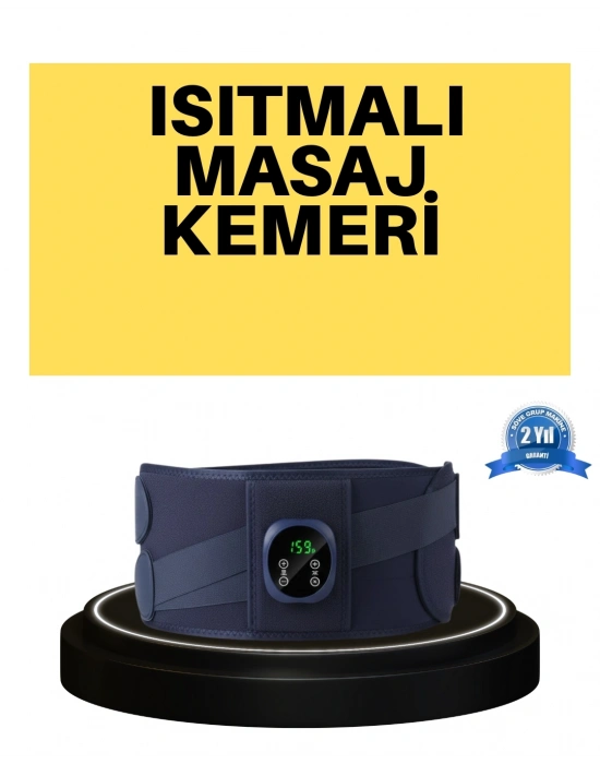 ® Dijital Ekranlı Isıtmalı Masaj Kemeri Bel Çevresi 100 cm Altı İçin Uygun