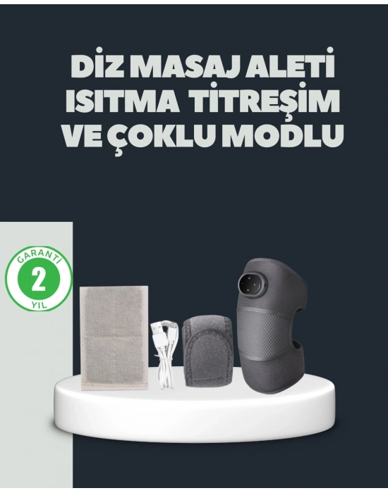 ® Isıtmalı Titreşimli Diz Masaj Cihazı 3D Rezonans Teknolojili