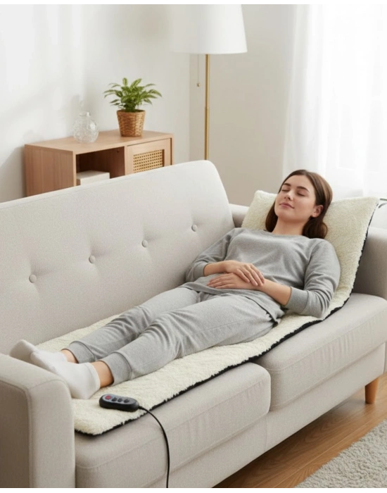 ® Isıtmalı Titreşimli Masaj Yatağı Tüm Vücut Rahatlatıcı Sistem