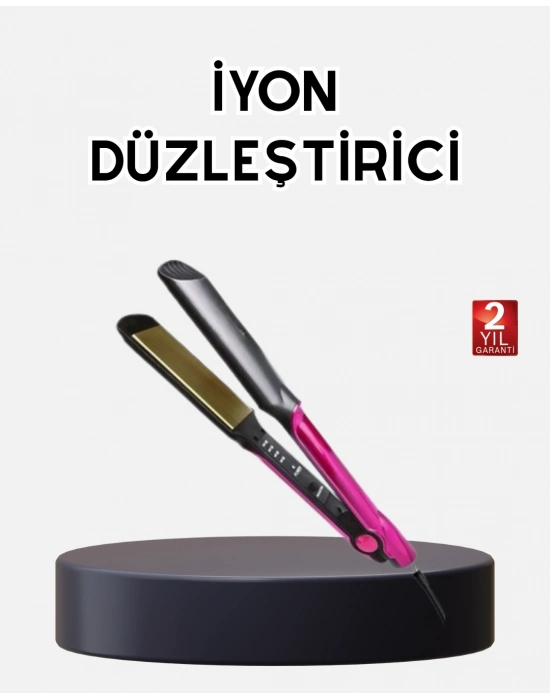 ® İyonik Saç Düzleştirici – 220°C Isıya Kadar Çıkan, LED Göstergeli ve Eşit Isı Dağılımlı Plaka