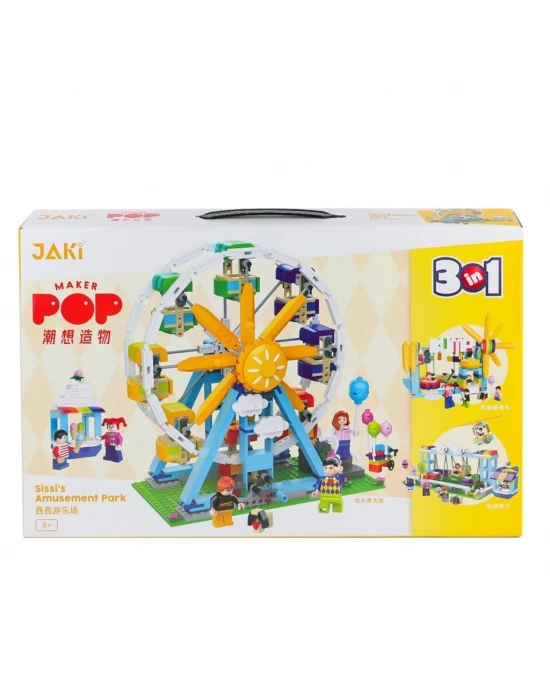 ® JK2180 Jaki Sissinin Eğlence Parkı 3IN1 Blok Seti -Vagon life