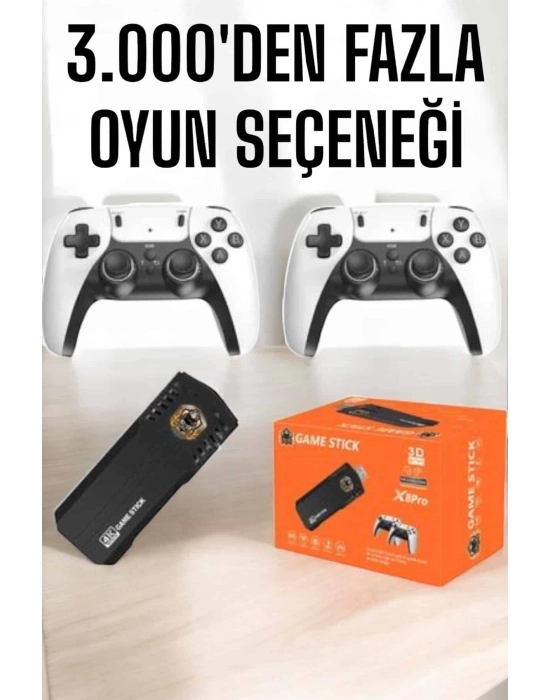 ® Joystick Çift Kollu Oyun Kolu Retro Oyun Yüksek Çözünürlüklü 3D Game