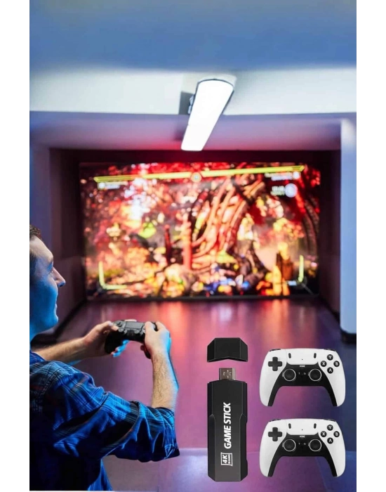 ® Joystick Çift Kollu Oyun Kolu Retro Oyun Yüksek Çözünürlüklü 3D Game