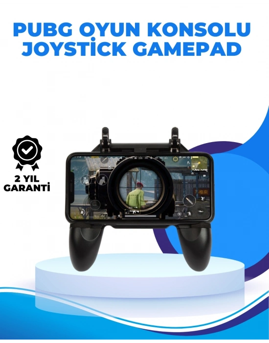 ® Joystickli ve Tetikleyicili PUBG Mobile Gamepad Oyun Kontrolcüsü