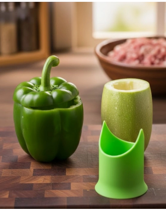 ® Kabak ve Biber Oymaya Uygun Hijyenik İç Temizleme Aparatı