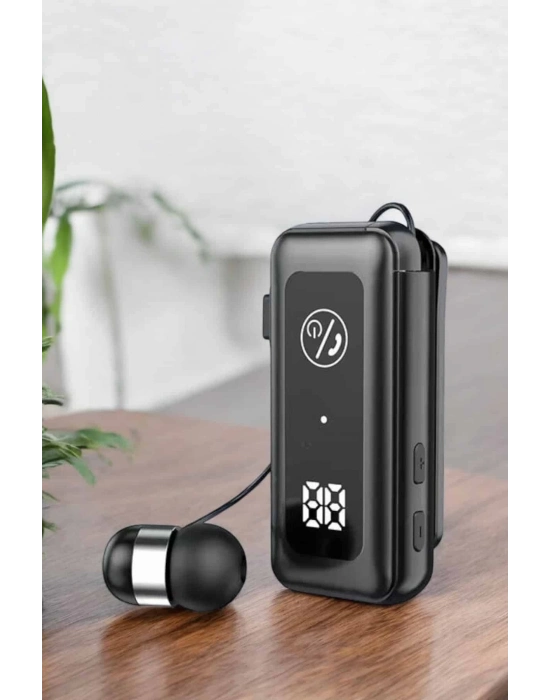 ® Kablolu Bluetooth Kulaklık Kulak İçi Stereo Mikrofonlu Dijital Göstergeli