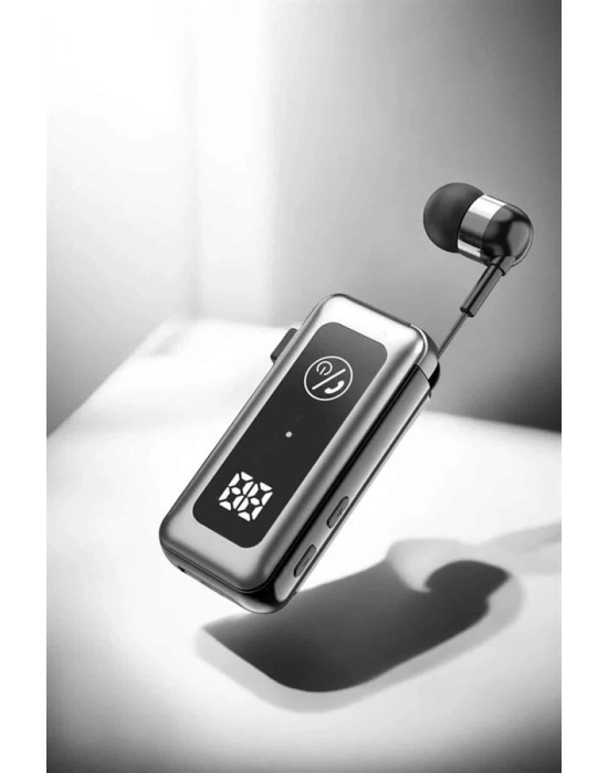 ® Kablolu Makaralı Bluetooth Kulaklık Uzun Pil Ömrü Dijital Göstergeli