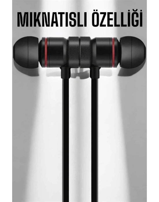 ® Kablolu Mıknatıslı Sport Kulaklık Bluetooth Bağlantılı