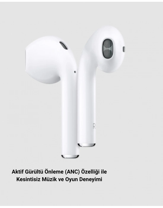 ® Kablosuz ANC Kulak Üstü Kulaklık – Gürültü Engelleme, Mikrofonlu