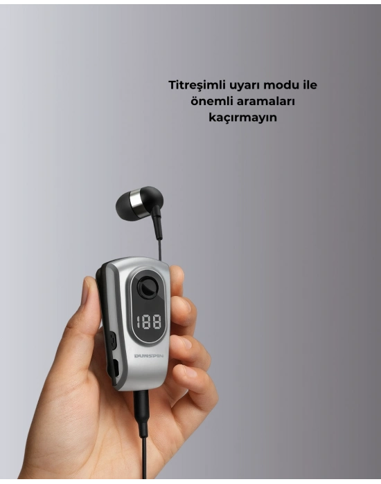 ® Kablosuz Bluetooth 5.2 Kulaklık – Titreşimli Uyarı ve Uzun Pil Ömrü