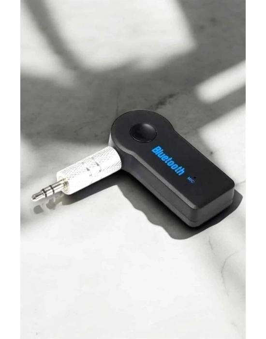 Kablosuz Bluetooth Aux Araç Kiti Siyah Hafıza Kartlı