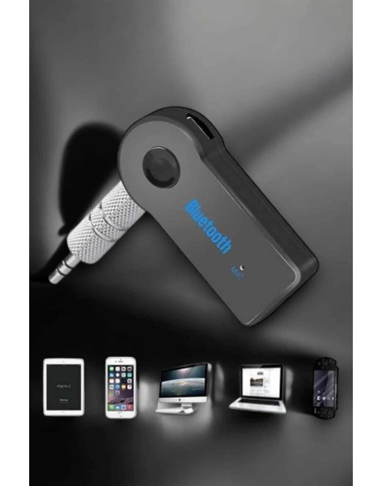 ® Kablosuz Bluetooth Aux Araç Kiti Siyah Hafıza Kartlı