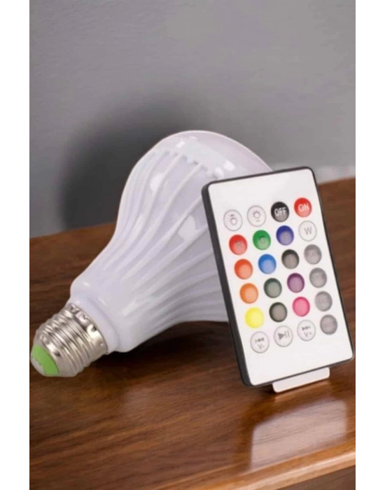 ® Kablosuz Bluetooth Hoparlör Led Lamba