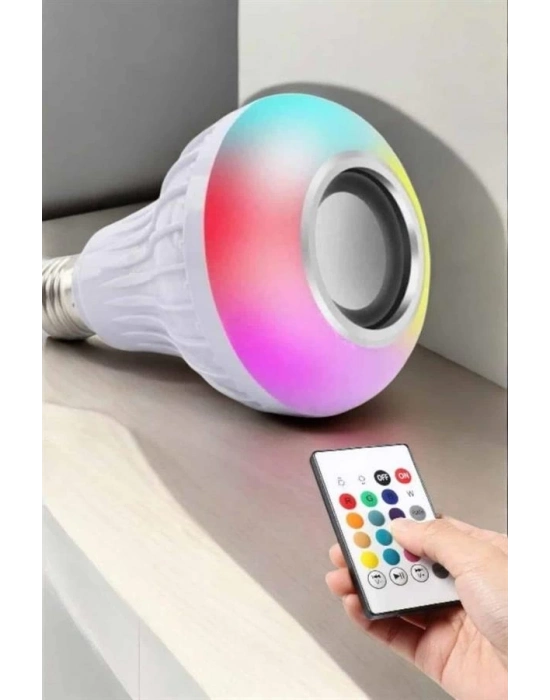 ® Kablosuz Bluetooth Hoparlör Led Lamba