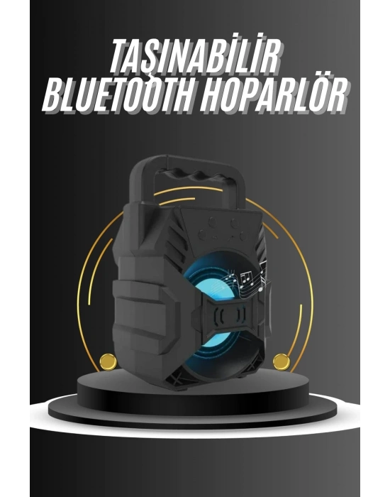 ® Kablosuz Bluetooth Hoparlör Ses Bombası RGB Işıklı Taşınabilir Yüksek Ses Kaliteli