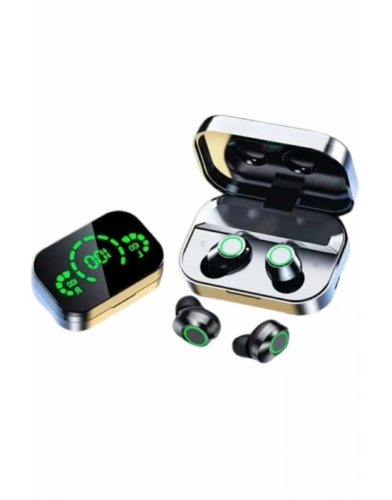 ® Kablosuz Bluetooth Kulaklık Çift Telefon Destekli Powerbankli Dijital Göstergeli