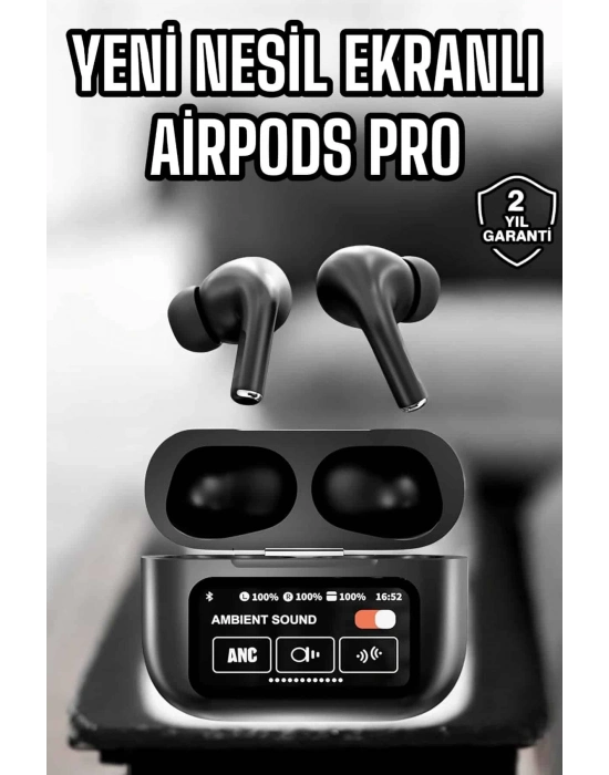 ® Kablosuz Bluetooth Kulaklık Ekranlı Uzun Şarj Süreli ANC Destekli