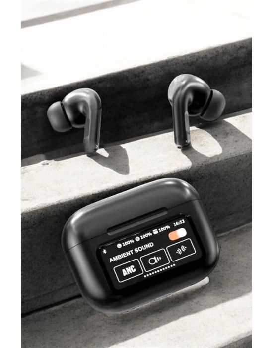 ® Kablosuz Bluetooth Kulaklık Ekranlı Uzun Şarj Süreli ANC Destekli