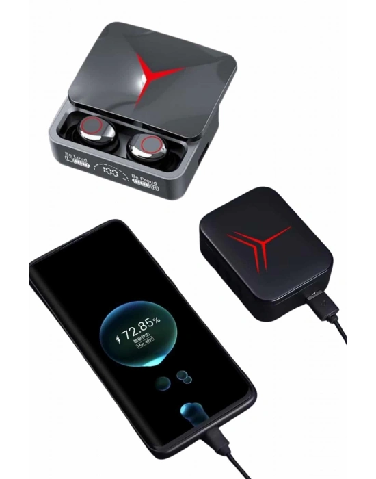 ® Kablosuz Bluetooth Kulaklık Powerbank Özellikli Göstergeli Hd Mikrofon