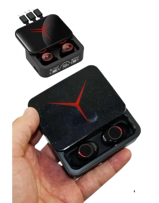 ® Kablosuz Bluetooth Kulaklık Powerbank Özellikli Göstergeli Hd Mikrofon