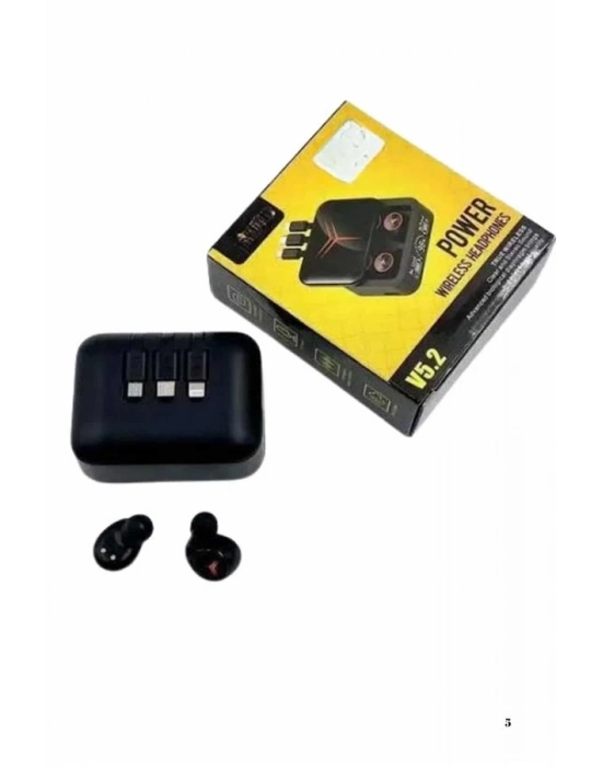 ® Kablosuz Bluetooth Kulaklık Powerbank Özellikli Göstergeli Hd Mikrofon