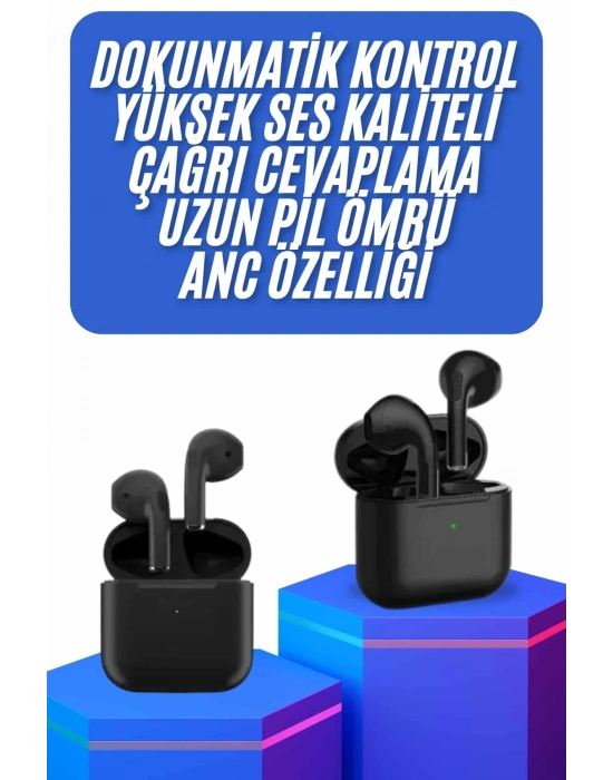 Kablosuz Bluetooth Kulaklık TWS Pro5 Kulaklık ANC Özelliği Dokunmatik Kontrol