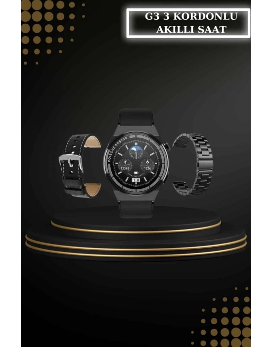 ® Kablosuz Bluetooth Kulaklık ve Kordon Hediyeli Akıllı Saat Nabız Ölçer Uzun Pil Ömrü