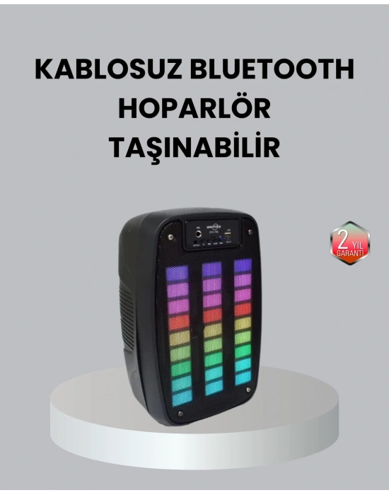 ® Kablosuz Bluetooth Müzik Cihazı – 2 Saat Batarya Süresi, Şık ve Taşınabilir