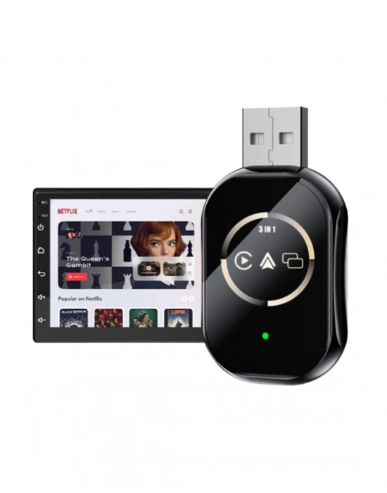 ® Kablosuz CarPlay Android Auto Adaptörü Otomatik Eşleşme