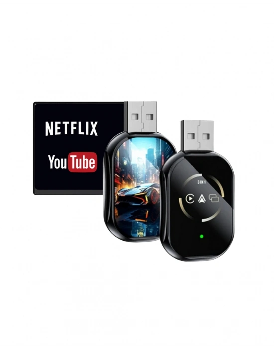 ® Kablosuz CarPlay Android Auto Adaptörü Otomatik Eşleşme