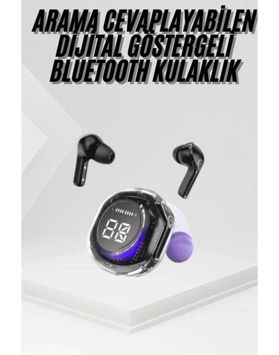 ® Kablosuz Dijital Göstergeli Powerbanklı IOS ve  Android Uyumlu Gaming Kulaklık