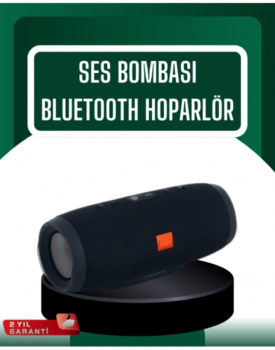 ® Kablosuz Hoparlör 12 Saat Çalma Süresi USB AUX TF Kart Destekli